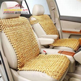 Áo ghế hạt gỗ cho xe ô tô